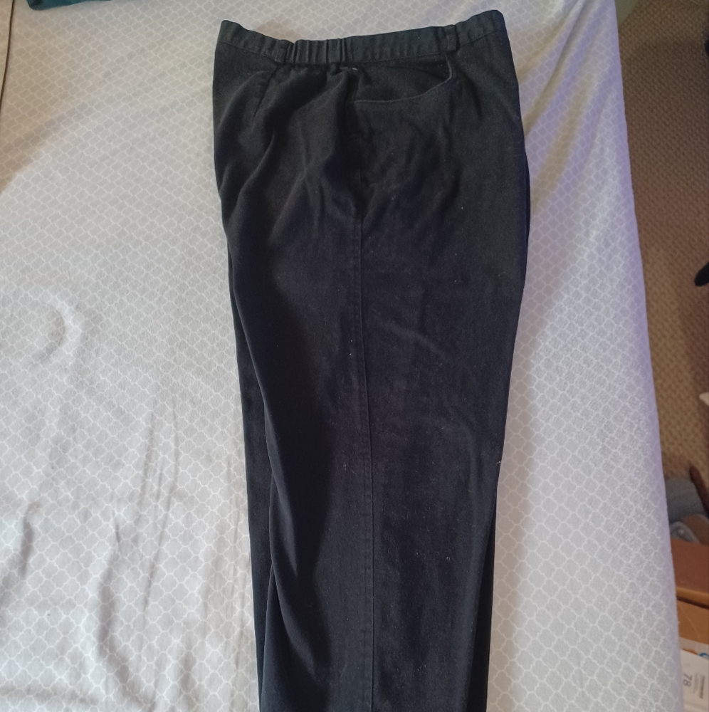 WOMENS JM COLLECTION STRETCH WAIST Black SIZE 20W 96% Cotton
